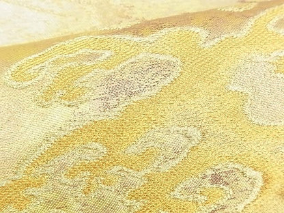 平和屋着物◎六通柄袋帯 立波文様 金糸 逸品 BAAI1011kj