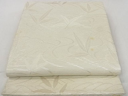 平和屋着物■夏物 六通柄袋帯 流水柳文 銀糸 逸品 DAAG3586ea