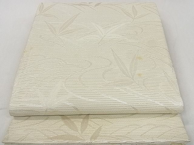 平和屋着物■夏物 六通柄袋帯 流水柳文 銀糸 逸品 DAAG3586ea