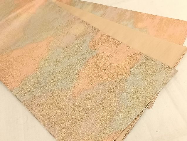 平和屋着物◎砂子綴れ 全通柄袋帯 霞文 金糸 正絹 逸品 AAAJ1360Bsa