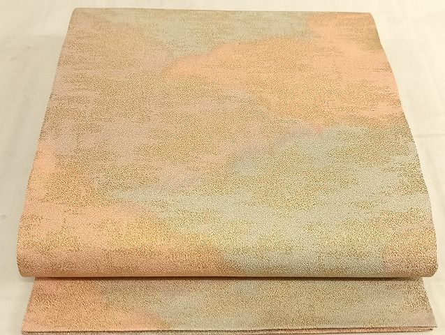 平和屋着物◎砂子綴れ 全通柄袋帯 霞文 金糸 正絹 逸品 AAAJ1360Bsa