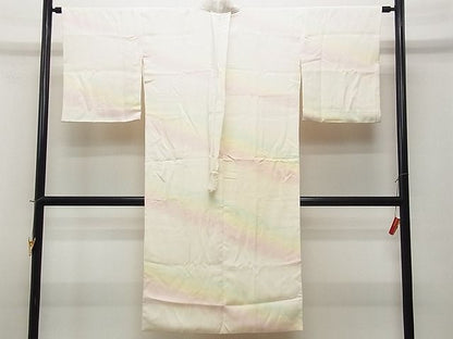 平和屋着物■上質な長襦袢　袷仕立て　紗綾形地紋　暈し染め　逸品　CAAG4688yk