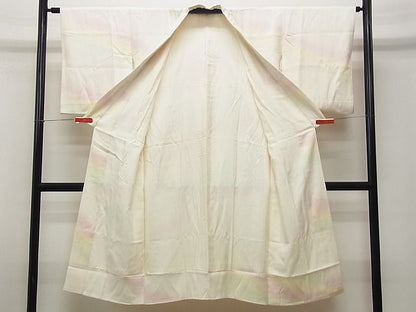 平和屋着物■上質な長襦袢　袷仕立て　紗綾形地紋　暈し染め　逸品　CAAG4688yk