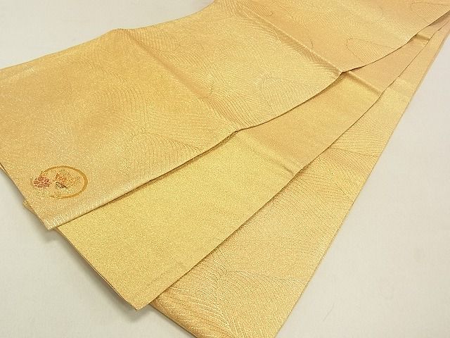 平和屋着物◎六通柄袋帯 花蝶丸文 立波文 金銀糸 逸品 DAAG0404ox