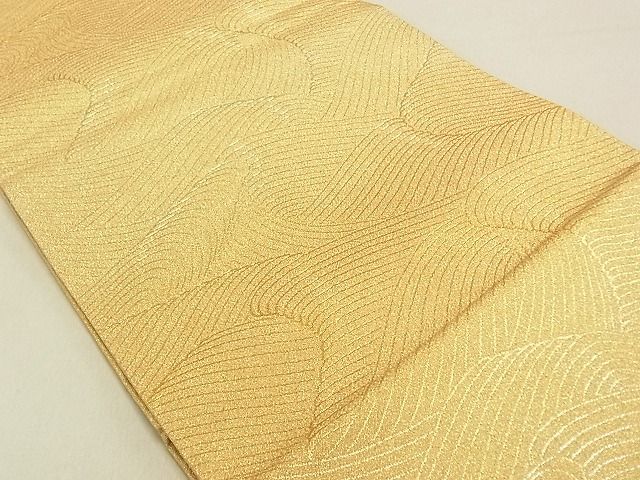 平和屋着物◎六通柄袋帯 花蝶丸文 立波文 金銀糸 逸品 DAAG0404ox