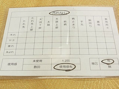 平和屋着物◎六通柄袋帯 花蝶丸文 立波文 金銀糸 逸品 DAAG0404ox