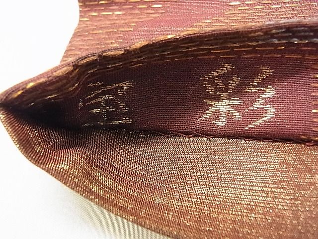 平和屋着物◎六通柄袋帯 宝彩 霞文 金糸 逸品 DAAG0410ox
