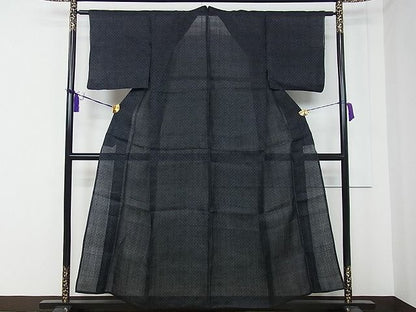 平和屋本店■極上　夏物　重要無形文化財　本場宮古上布　苧麻　逸品 CZAA0785s4