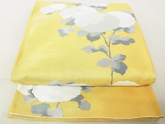 平和屋着物◎六通柄袋帯 唐織 枝菊 金銀糸 逸品 DAAG5667tw