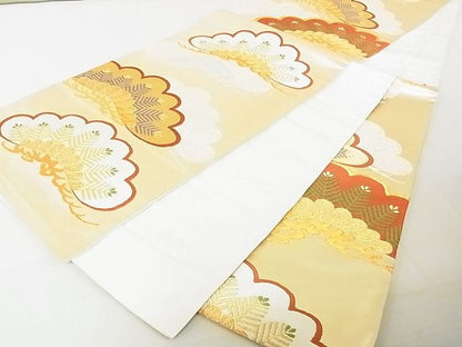 平和屋着物◎六通柄袋帯 松文 金銀糸 逸品 DAAG5699tw