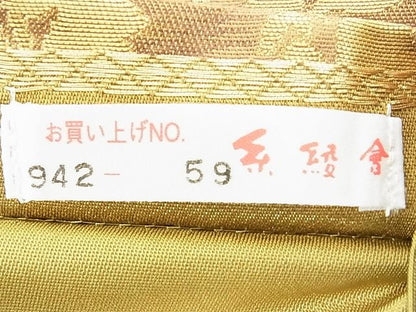 平和屋着物◎六通柄袋帯 道長名物裂花文 金糸 逸品 DAAG5701tw