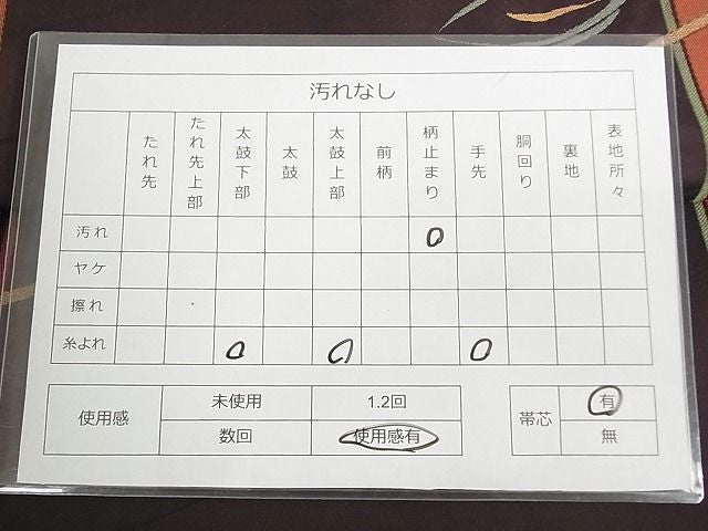 平和屋着物◎六通柄袋帯 抽象文様 逸品 DAAG5766tw