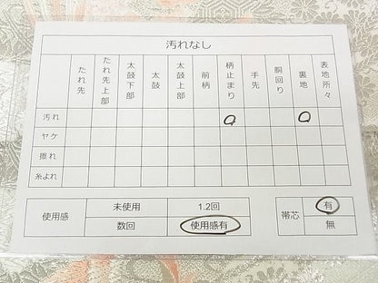 平和屋着物◎六通柄 本袋帯 唐織 鳳凰花車絵巻 銀糸 逸品 DAAG5774tw