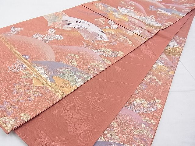 平和屋着物◎六通柄袋帯 唐織 京八景 九百織 金糸 逸品 BAAH5281if