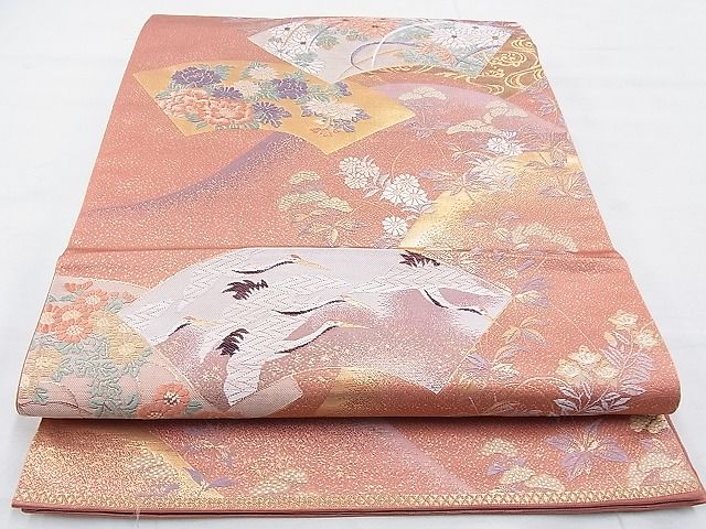平和屋着物◎六通柄袋帯 唐織 京八景 九百織 金糸 逸品 BAAH5281if