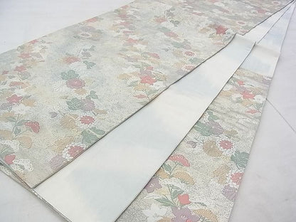 平和屋着物◎六通柄袋帯 秋草文 金銀糸 逸品 BAAH5300if