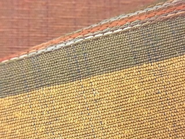 平和屋着物◎六通柄袋帯 紬地 横段文 逸品 BAAH5310if