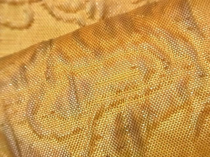 平和屋着物◎全通柄袋帯 ふくれ織り 更紗花文 引箔 逸品 BAAI0401if