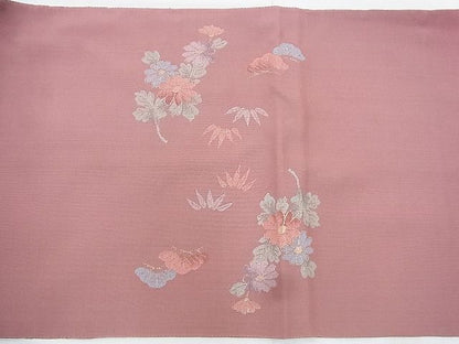 平和屋着物◎太鼓柄袋帯 春秋花文 金糸 逸品 BAAI0405if
