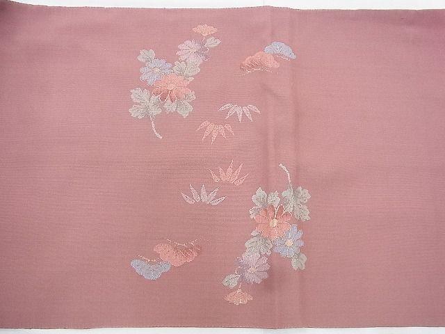 平和屋着物◎太鼓柄袋帯 春秋花文 金糸 逸品 BAAI0405if