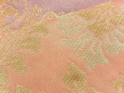 平和屋着物◎六通柄袋帯 慶長錦 霞有職文 金糸 逸品 BAAI0417if