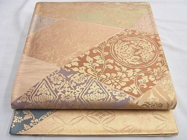 平和屋着物◎六通柄袋帯 風雅 金糸 引箔 逸品 BAAI0364du
