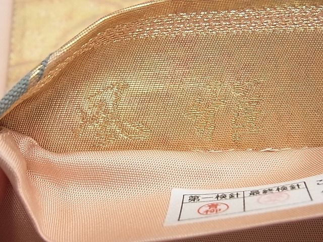 平和屋着物◎六通柄袋帯 風雅 金糸 引箔 逸品 BAAI0364du
