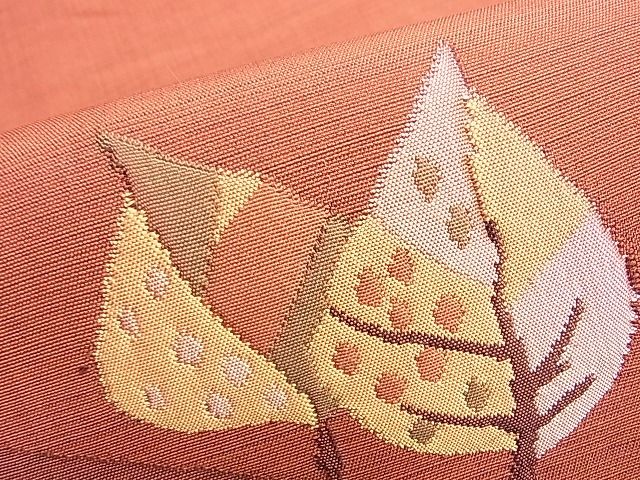 平和屋着物◎太鼓柄袋帯 舞葉文 逸品 BAAI0387du