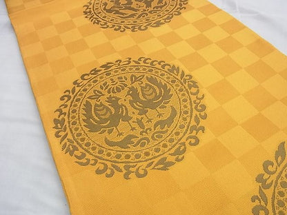 平和屋着物◎六通柄 本袋帯 鳥獣丸文 逸品 BAAI0526du