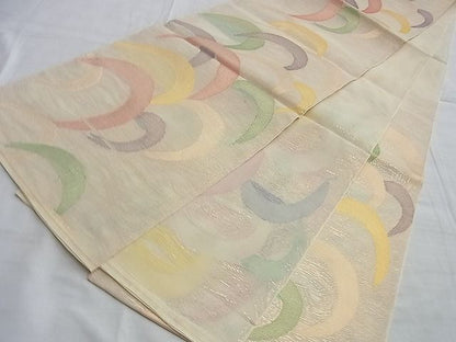 平和屋着物■夏物 六通柄 本袋帯 芝文 金糸 逸品 BAAI0558du