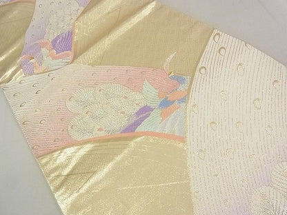 平和屋着物◎六通柄袋帯 唐織 孔雀文 金銀糸 逸品 DAAG5161jm