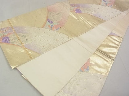 平和屋着物◎六通柄袋帯 唐織 孔雀文 金銀糸 逸品 DAAG5161jm