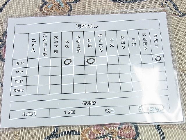 平和屋着物◎六通柄袋帯 花唐草文 逸品 BAAH2980jm