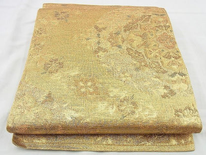 平和屋着物◎六通柄袋帯 綴れ 宝相華 金糸 逸品 BAAI4449jm