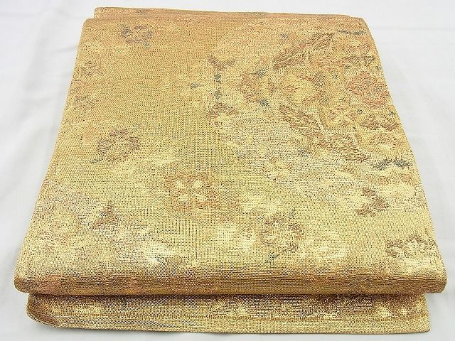 平和屋着物◎六通柄袋帯 綴れ 宝相華 金糸 逸品 BAAI4449jm