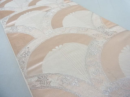 平和屋着物◎六通柄袋帯 花青海波 銀糸 逸品 DAAH4033cf