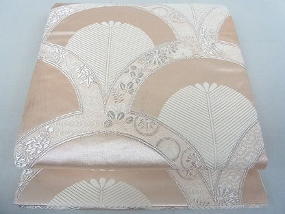 平和屋着物◎六通柄袋帯 花青海波 銀糸 逸品 DAAH4033cf