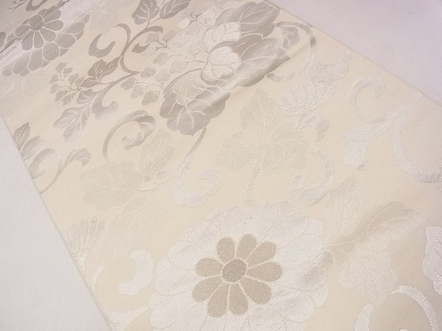 平和屋着物◎六通柄 本袋帯 慶錦 銀糸 逸品 CAAG2297eg