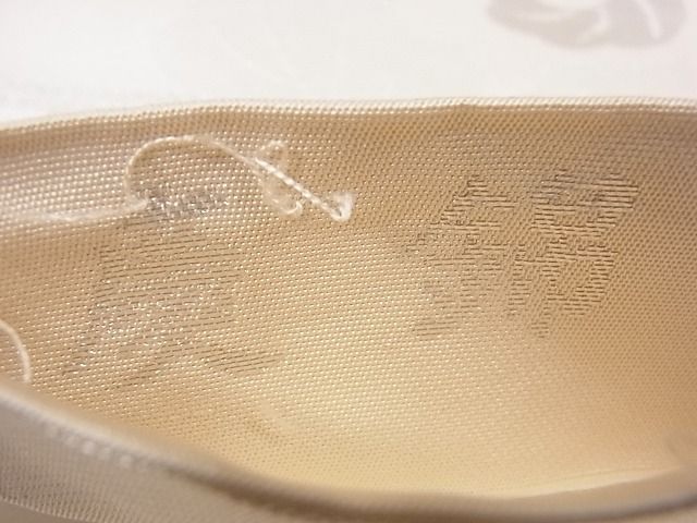 平和屋着物◎六通柄 本袋帯 慶錦 銀糸 逸品 CAAG2297eg