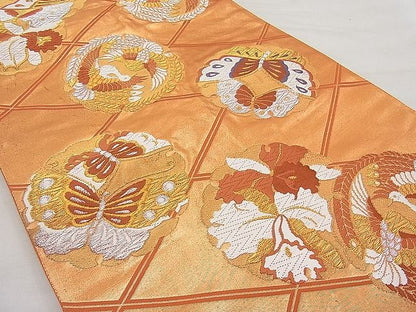 平和屋着物◎六通柄袋帯 唐織 錦繍 金銀糸 逸品 BAAI1121sa