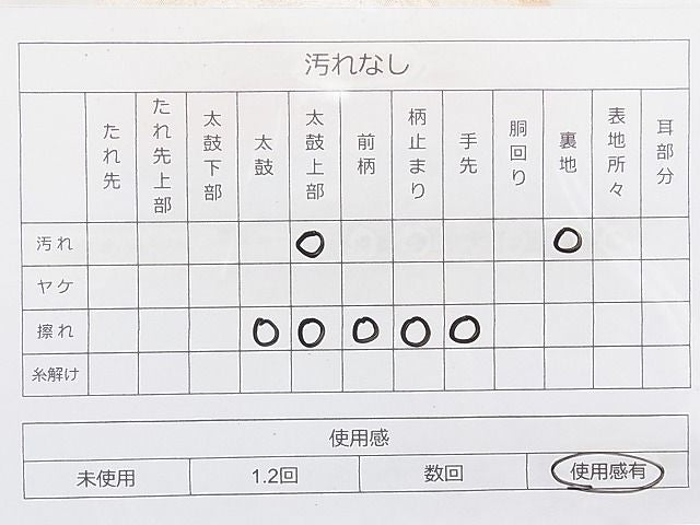 平和屋着物◎西陣 六通柄袋帯 格子柄 金糸 逸品 BAAI1117sa