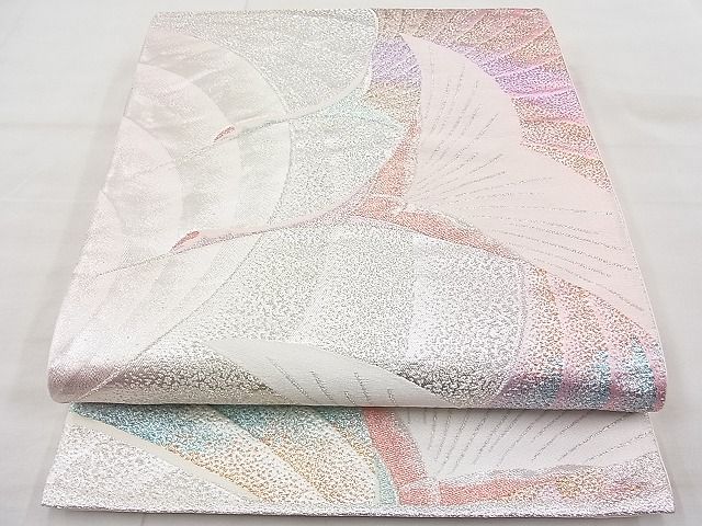 平和屋着物◎六通柄袋帯 唐織 飛鶴 金銀糸 逸品 BAAI1114sa