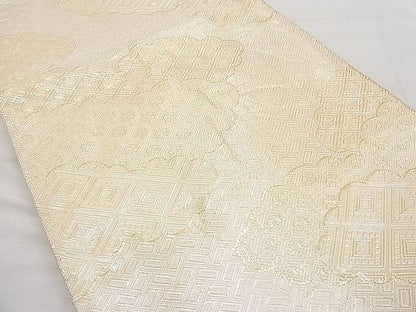 平和屋着物◎佐賀錦 全通柄袋帯 雲取り吉祥文 金糸 逸品 BAAI1130sa