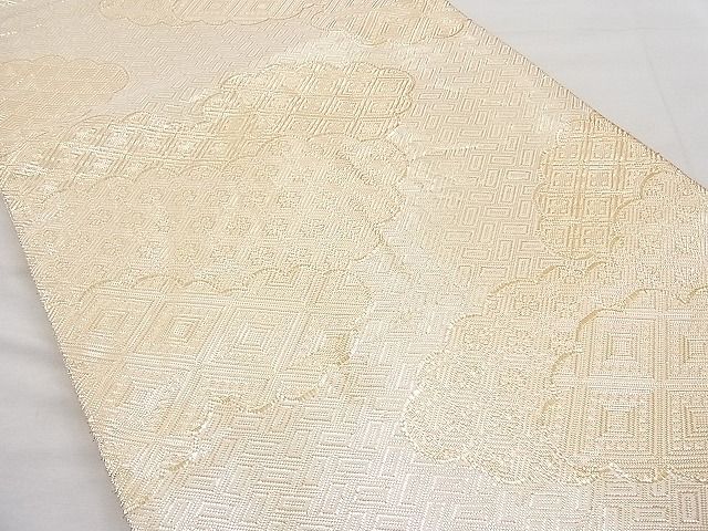 平和屋着物◎佐賀錦 全通柄袋帯 雲取り吉祥文 金糸 逸品 BAAI1130sa