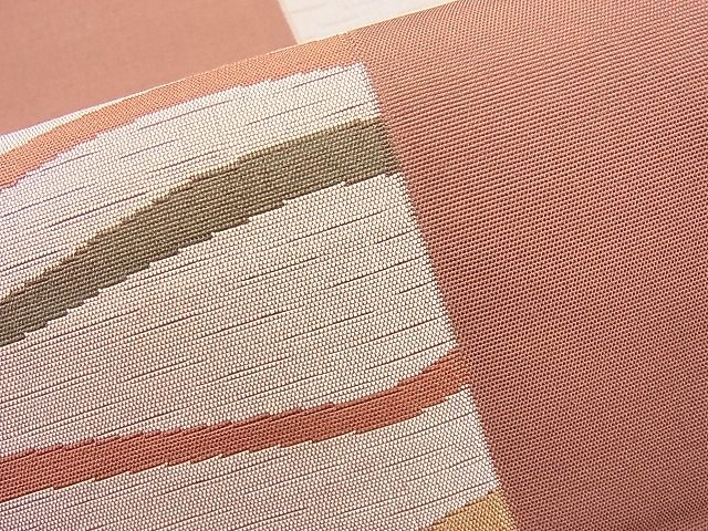 平和屋着物◎六通柄袋帯 市松文様 逸品 BAAI1138sa