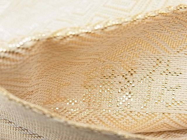 平和屋着物◎佐賀錦 全通柄袋帯 雲取り吉祥文 金糸 逸品 BAAI1130sa
