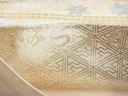 平和屋着物◎六通柄袋帯 つづれ 御所解御車 金糸 逸品 BAAI1175sa