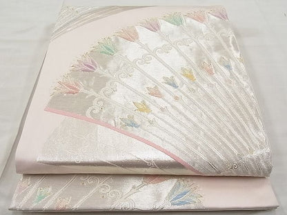 平和屋着物◎六通柄袋帯 唐織 吉祥文 金銀糸 逸品 BAAI1195sa