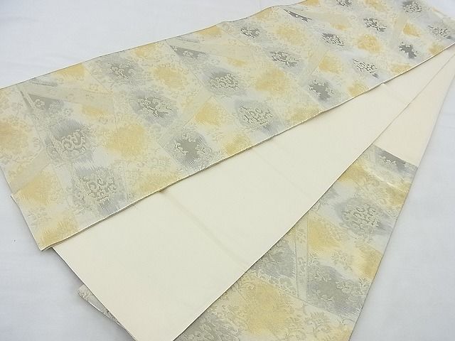 平和屋着物◎六通柄袋帯 切嵌花唐草文 金糸 逸品 BAAH5344ns