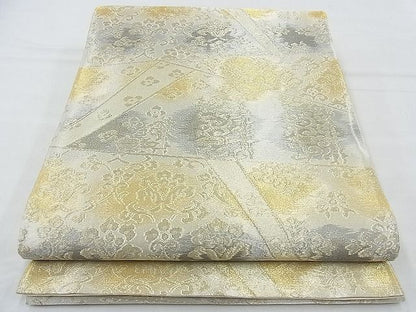 平和屋着物◎六通柄袋帯 切嵌花唐草文 金糸 逸品 BAAH5344ns